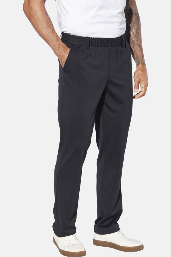 Jan Vanderstorm FJORDLUND loose casual broek Plus Size donkerblauw