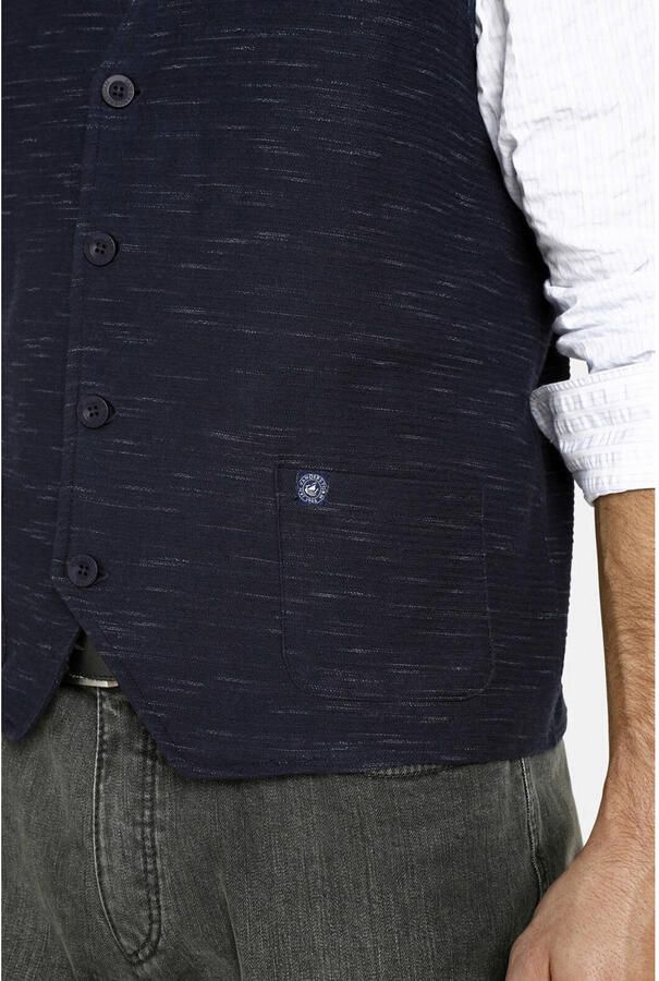 Jan Vanderstorm gemêleerd gilet Plus Size AHLMANN donkerblauw - Foto 2