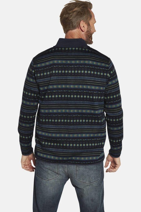 Jan Vanderstorm gevoerd vest NELS Plus Size donkerblauw - Foto 3