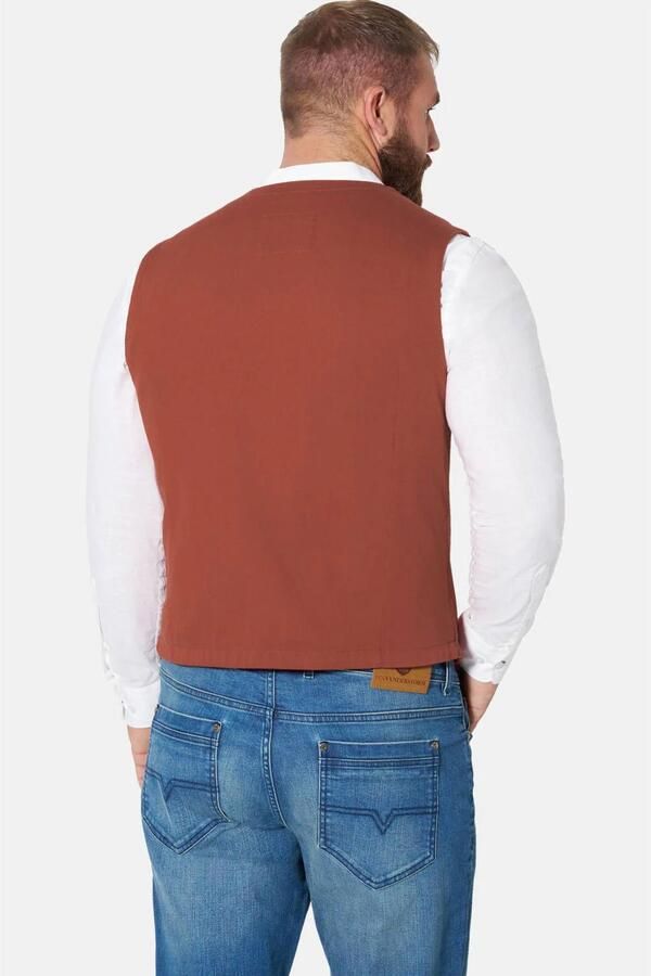 Jan Vanderstorm gilet Plus Size rood - Foto 2