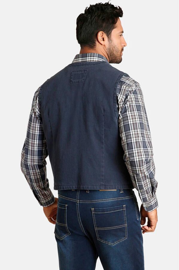 Jan Vanderstorm gilet Plus Size TORELL blauw - Foto 3