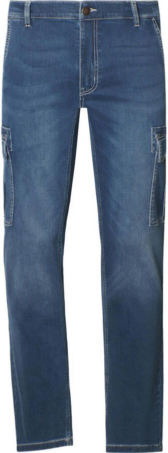 Jan Vanderstorm GUNNHEIM +FIT Collectie Plus Size loose fit cargo jeans blauw - Foto 3