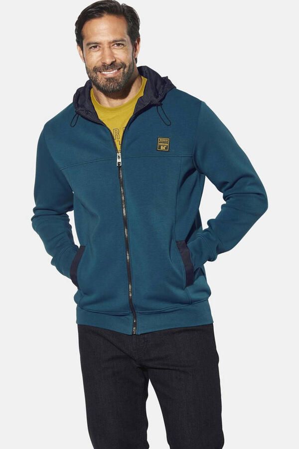 Jan Vanderstorm HALMAR sweatvest Plus Size petrol