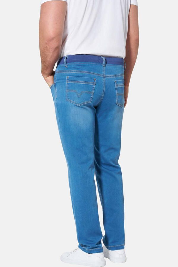 Jan Vanderstorm HARLUND loose fit straight leg jeans Plus Size lichtblauw - Foto 3