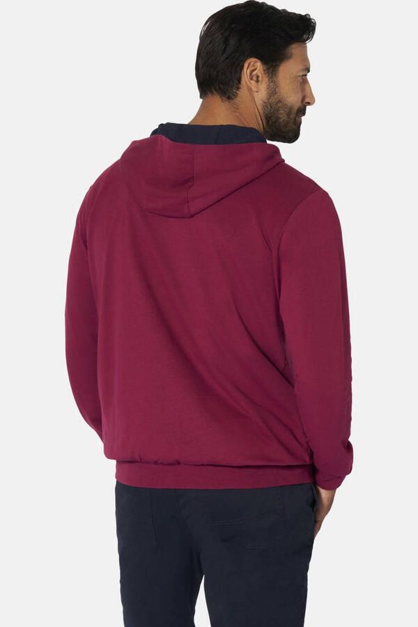Jan Vanderstorm hoodie Plus Size KORBENKT donkerrood - Foto 2