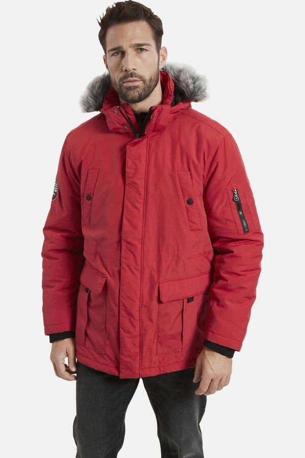 Jan Vanderstorm jas TOMMEN Plus Size rood