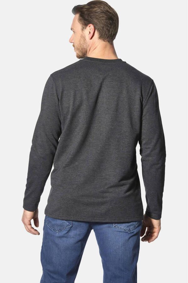 Jan Vanderstorm longsleeve JORNSEN Plus Size antraciet
