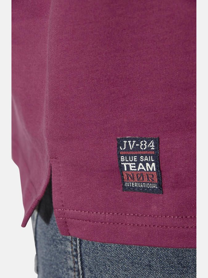 Jan Vanderstorm longsleeve JORNSEN Plus Size donkerrood - Foto 2