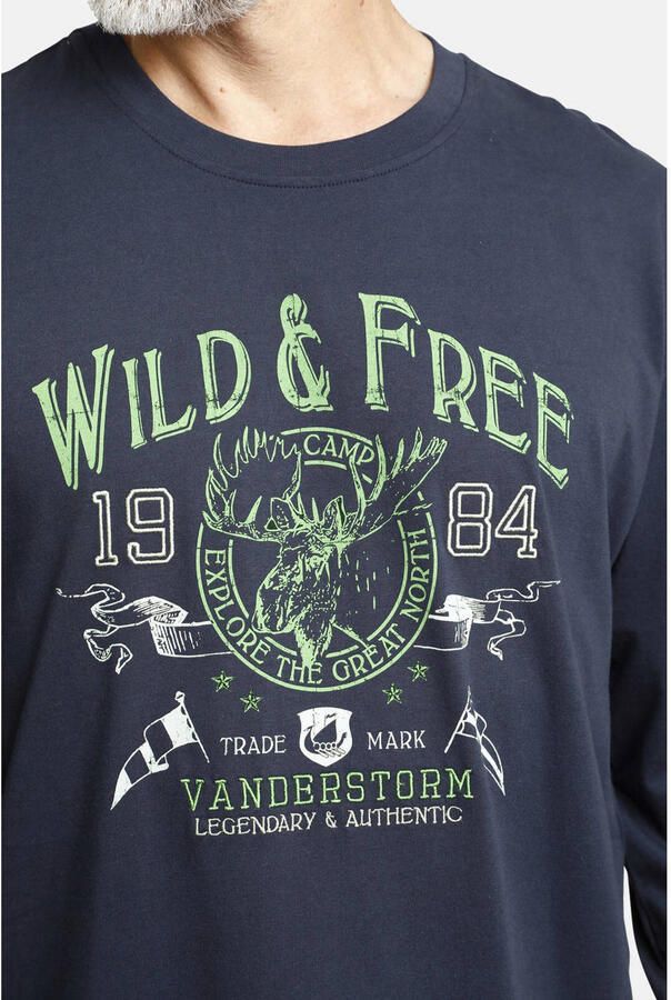 Jan Vanderstorm Shirt met lange mouwen STAAF lichte katoenkwaliteit - Foto 2