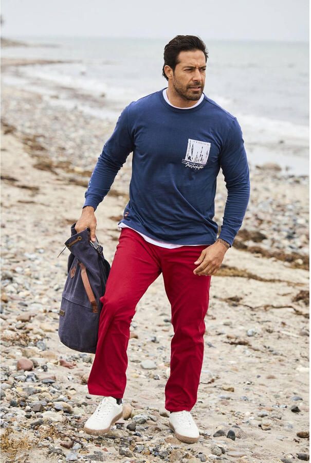 Jan Vanderstorm longsleeve WINHOLM Plus Size blauw - Foto 2