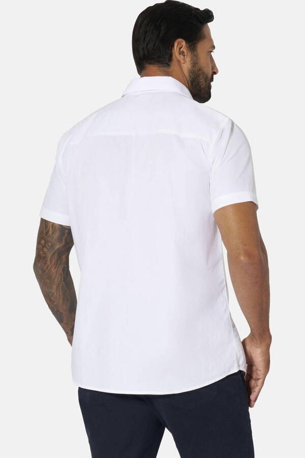 Jan Vanderstorm loose casual overhemd FREYDIS Plus Size wit - Foto 3