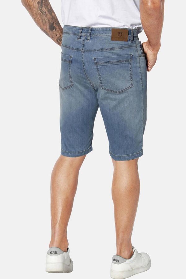 Jan Vanderstorm loose denim bermuda short BROLLE Plus Size light blue denim - Foto 2