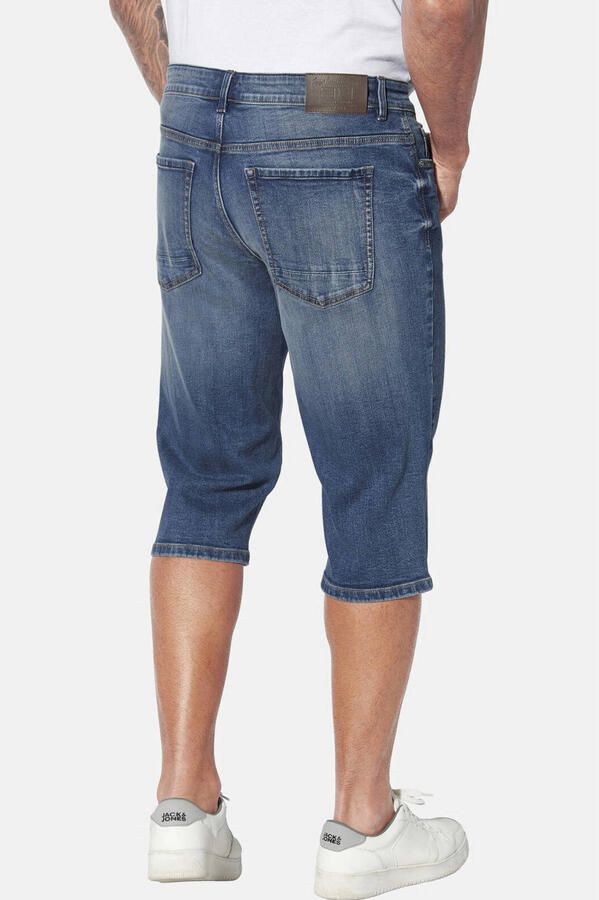 Jan Vanderstorm loose fit denim short HARLORF Plus Size blauw - Foto 3