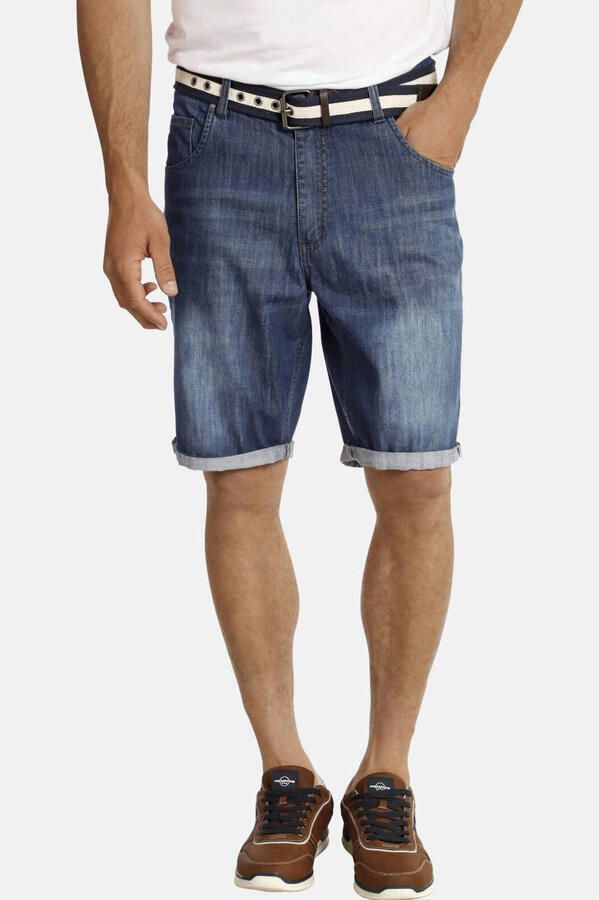 Jan Vanderstorm loose fit jeans Plus Size short LENAS dark denim - Foto 2