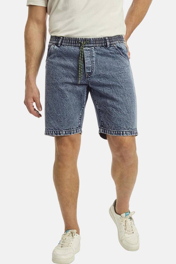 Jan Vanderstorm loose fit short PEROLOF Plus Size blauw