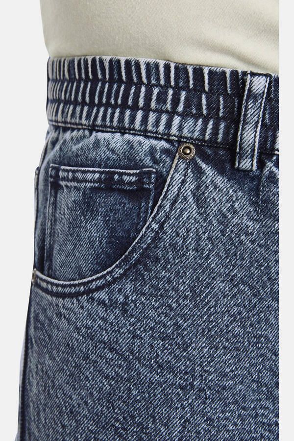 Jan Vanderstorm loose fit short PEROLOF Plus Size blauw - Foto 2