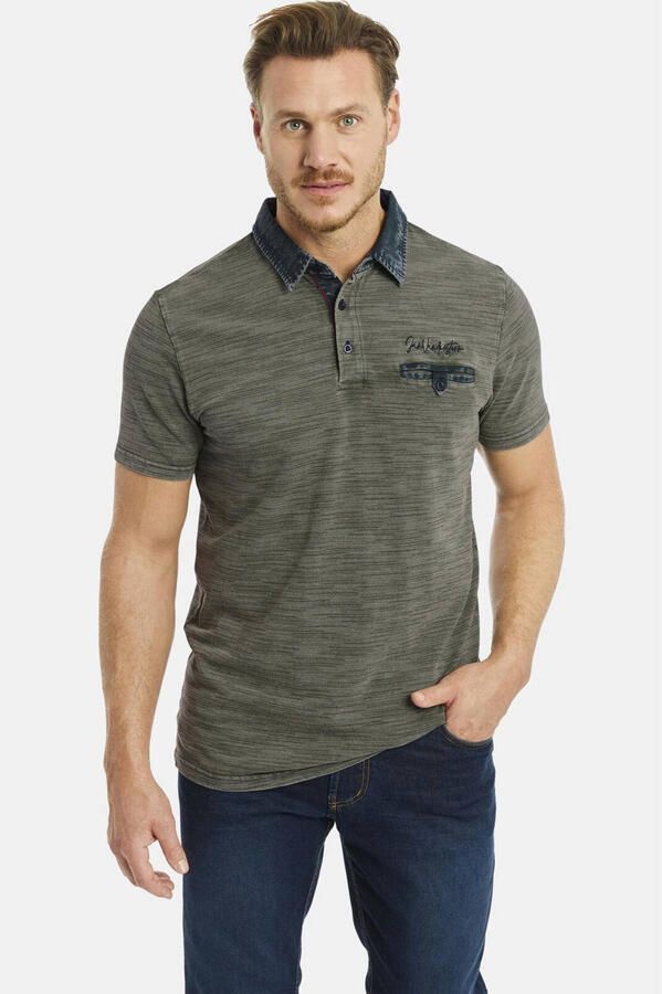 Jan Vanderstorm loose polo donkergroen
