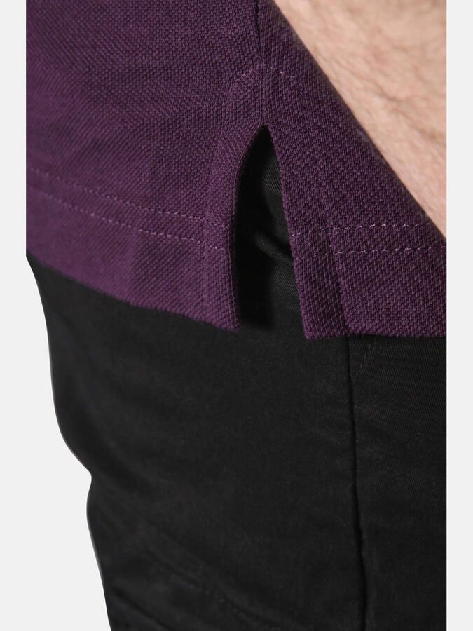 Jan Vanderstorm loose polo FRETU Plus Size donker donkerrood - Foto 2