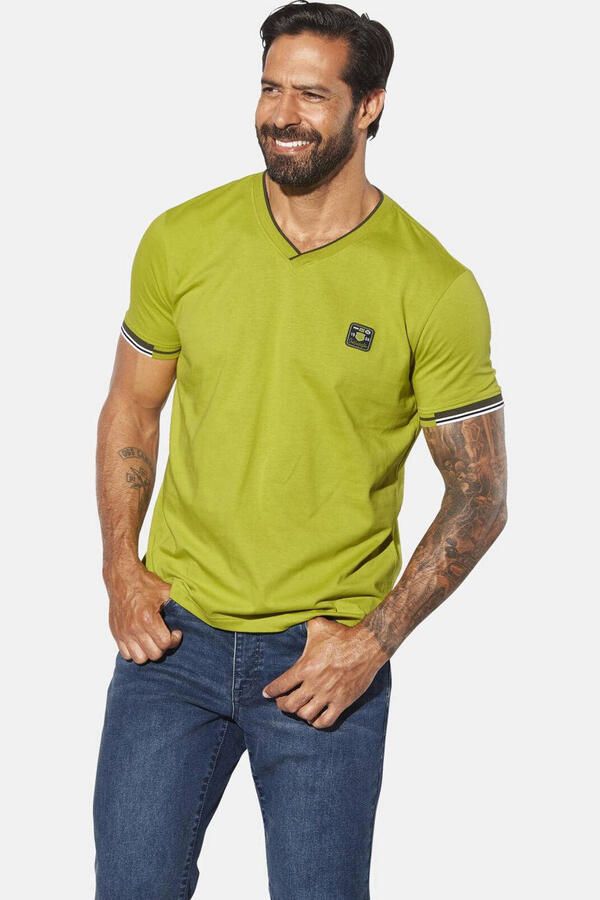 Jan Vanderstorm loose T-shirt MORKBERG Plus Size groen