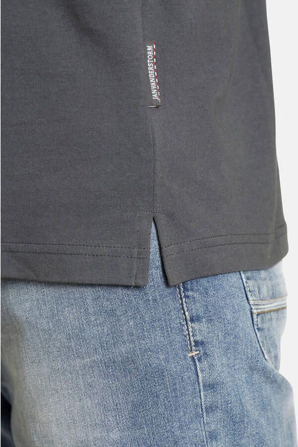 Jan Vanderstorm T shirt NANTE in een trendy laagjes look