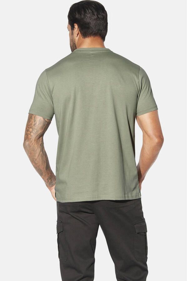 Jan Vanderstorm loose T-shirt ULJAS Plus Size groen - Foto 2