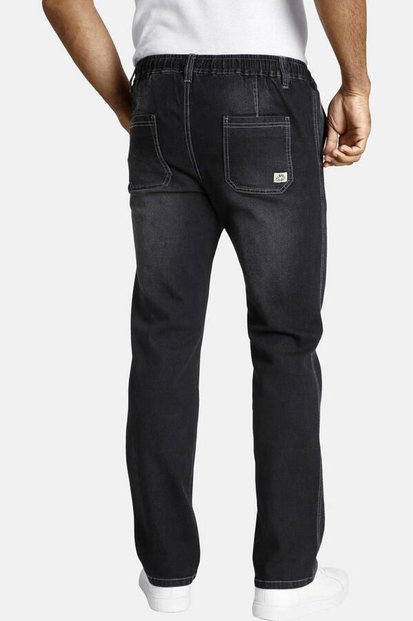Jan Vanderstorm loose fit jeans VERTTI Plus Size zwart - Foto 2
