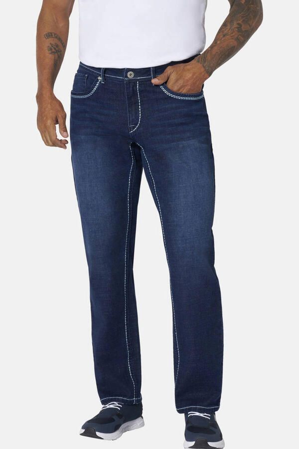 Jan Vanderstorm MORTEN loose fit jeans donkerblauw +FIT Collectie Plus Size