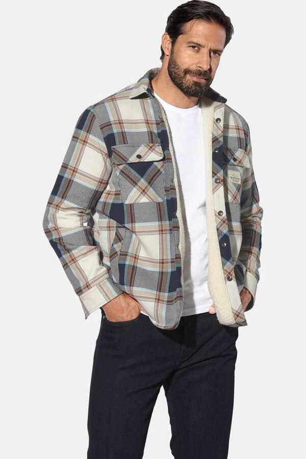 Jan Vanderstorm overshirt Plus Size donkerblauw - Foto 2