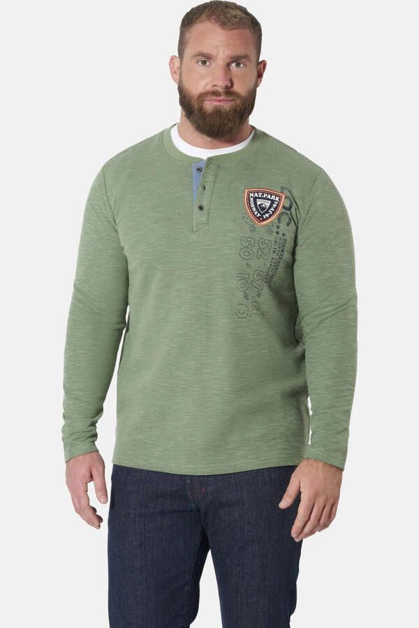 Jan Vanderstorm oversized gemêleerde sweater Plus Size lichtgroen