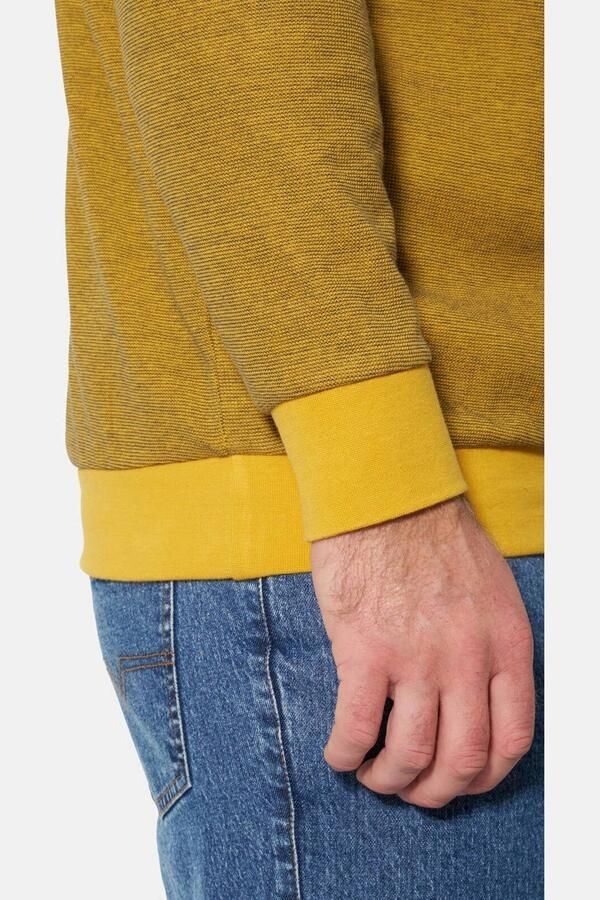 Jan Vanderstorm oversized gemêleerde trui met patches +FIT Collectie Plus Size oranje - Foto 3