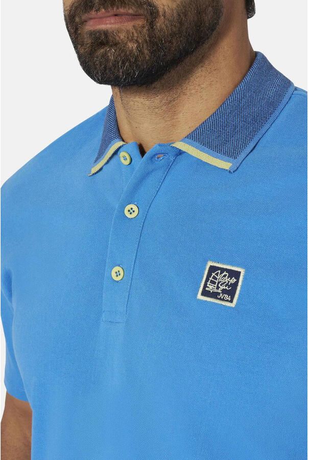 Jan Vanderstorm oversized polo Plus Size MORLAN blauw - Foto 2
