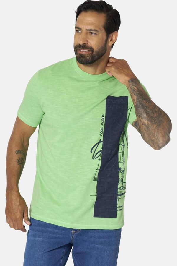 Jan Vanderstorm oversized T-shirt Plus Size BALJAN lichtgroen