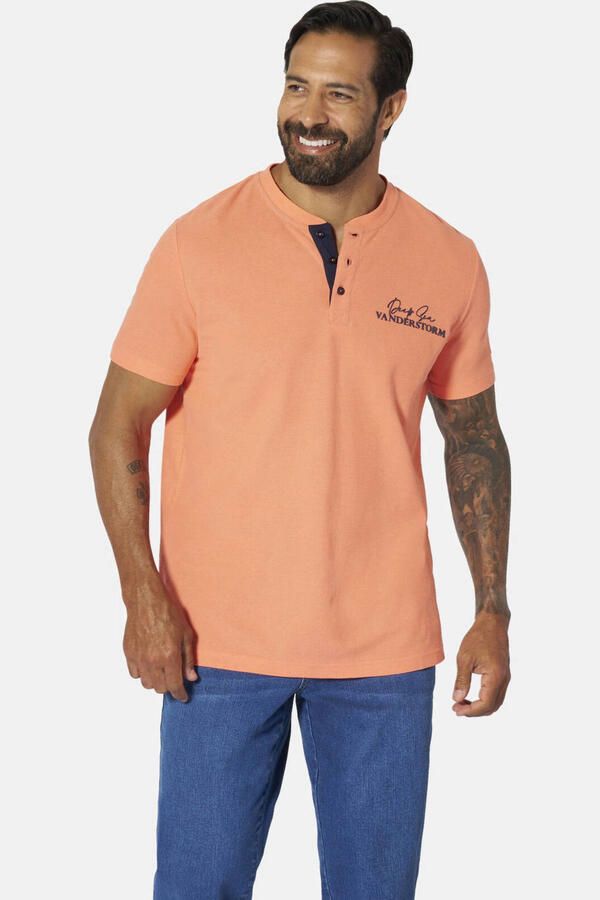 Jan Vanderstorm oversized T-shirt Plus Size GORTAN oranje