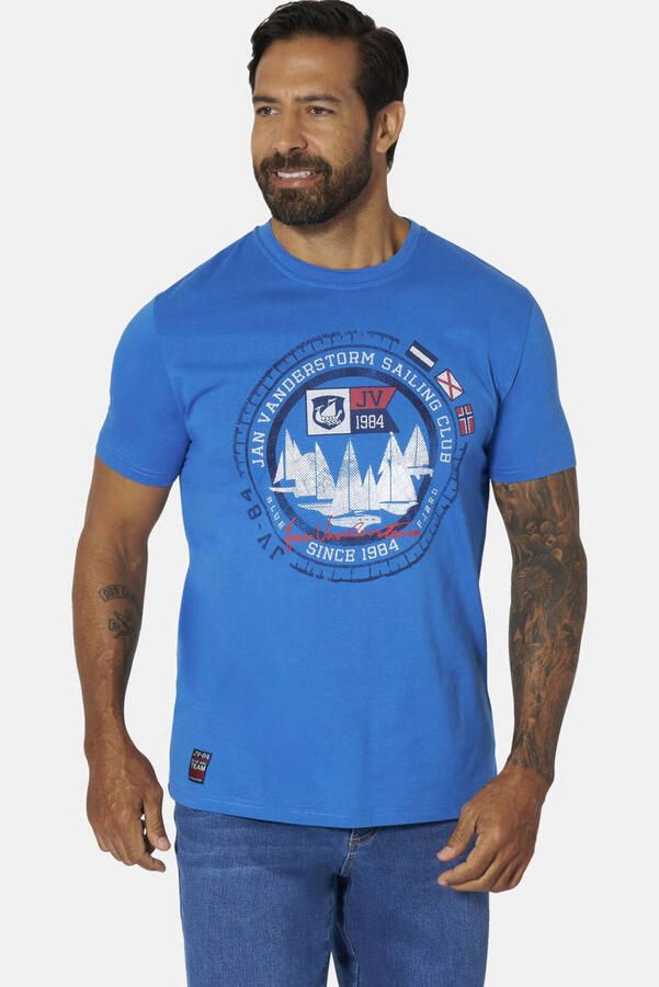 Jan Vanderstorm oversized T-shirt TERNO blauw