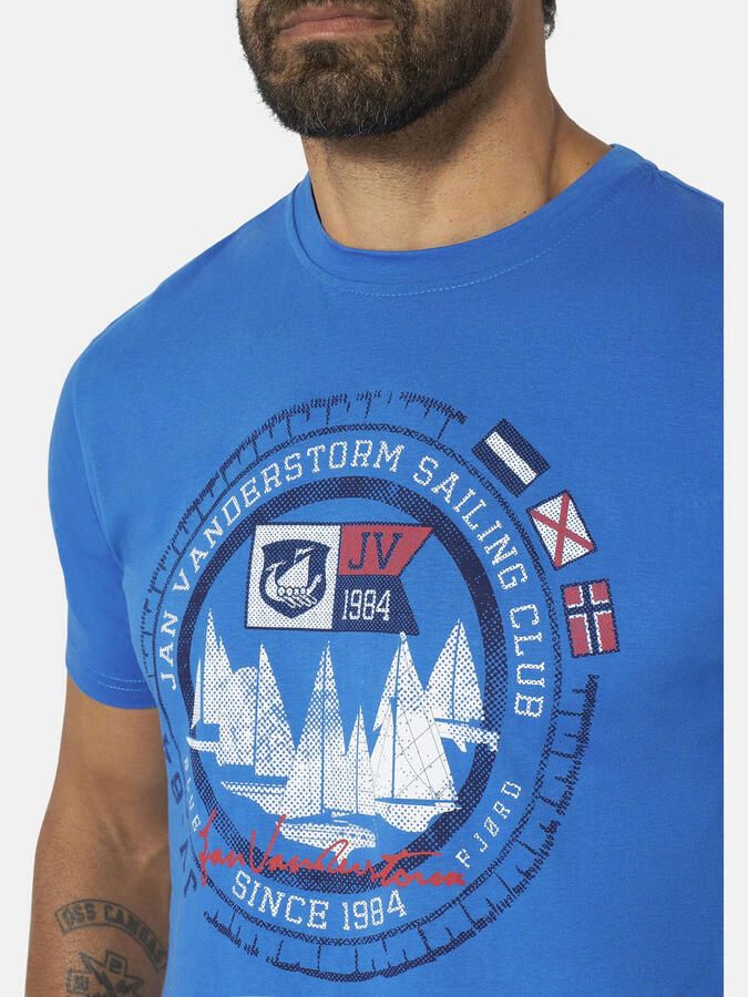 Jan Vanderstorm oversized T-shirt TERNO blauw - Foto 2