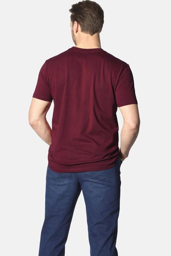 Jan Vanderstorm TERNO loose T-shirt Plus Size donkerrood - Foto 2