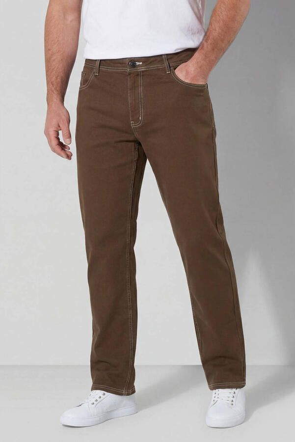 Jan Vanderstorm Plus Size broek bruin