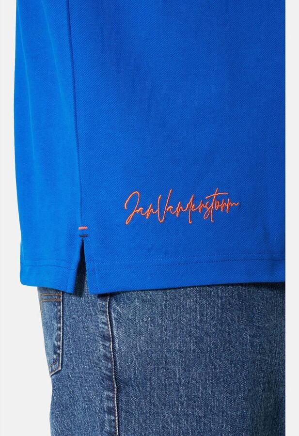 Jan Vanderstorm Plus Size polo blauw - Foto 3