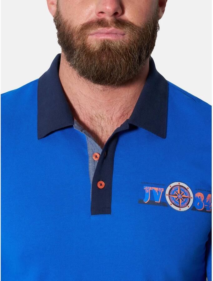 Jan Vanderstorm Plus Size polo blauw