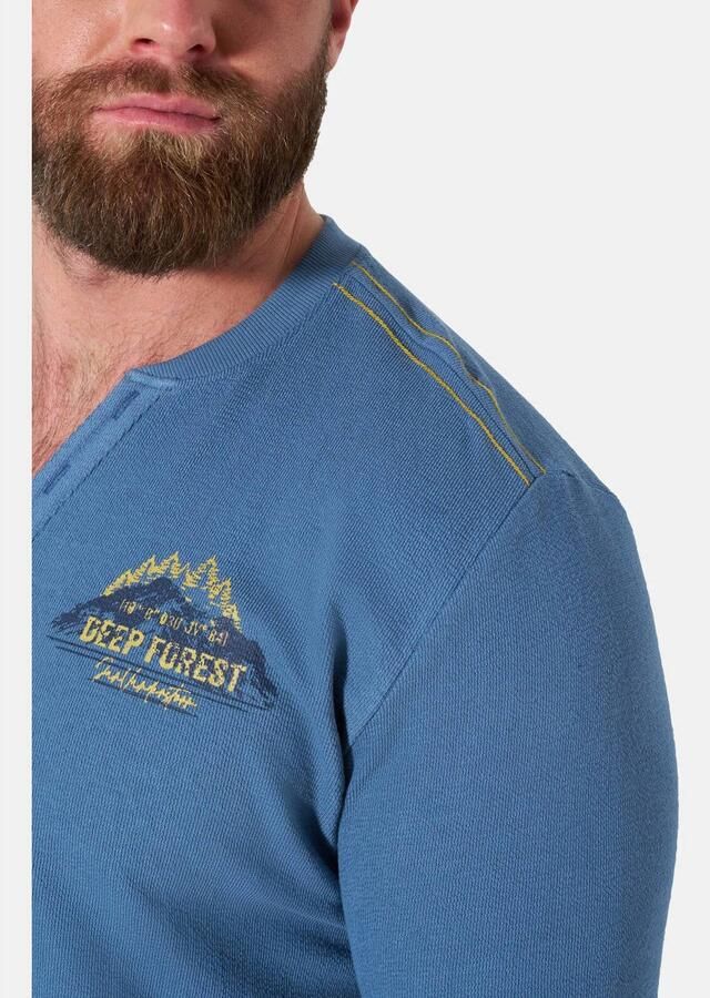 Jan Vanderstorm Plus Size T-shirt blauw - Foto 3