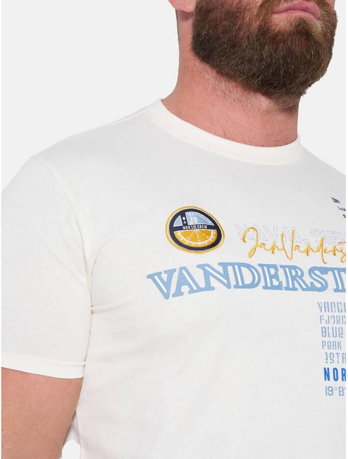 Jan Vanderstorm Plus Size T-shirt wit - Foto 2