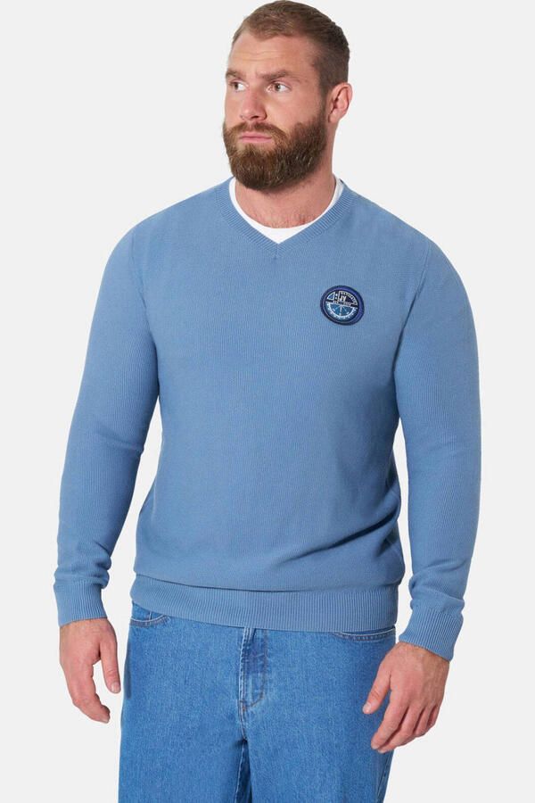 Jan Vanderstorm Plus Size trui blauw
