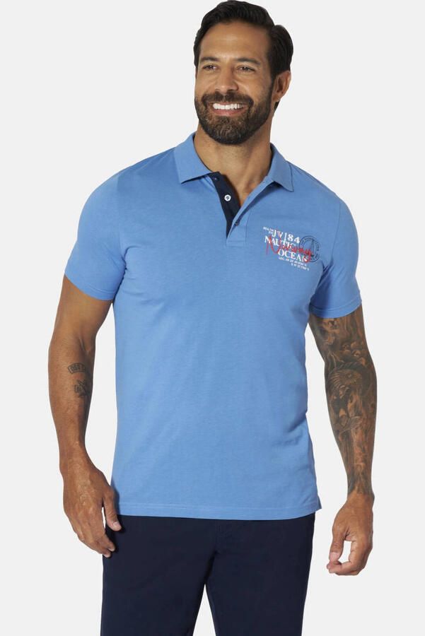 Jan Vanderstorm polo DAGFINN multi (set van 2) Blauw Wit