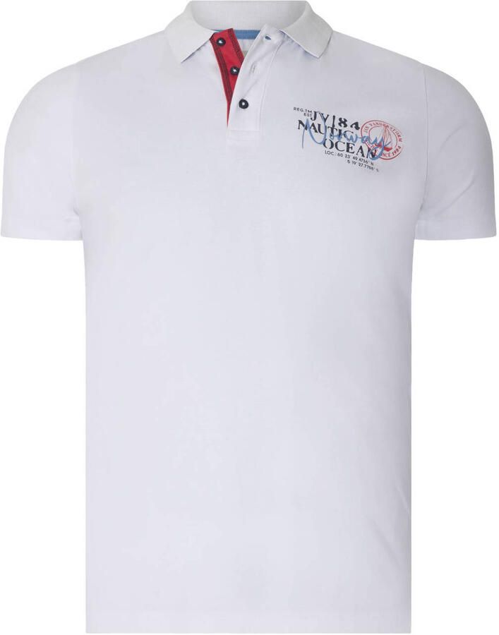 Jan Vanderstorm polo DAGFINN multi (set van 2) Blauw Wit - Foto 2