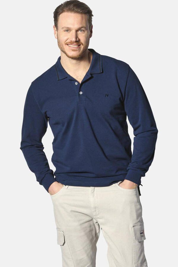 Jan Vanderstorm polo ELLIS Plus Size blauw - Foto 2