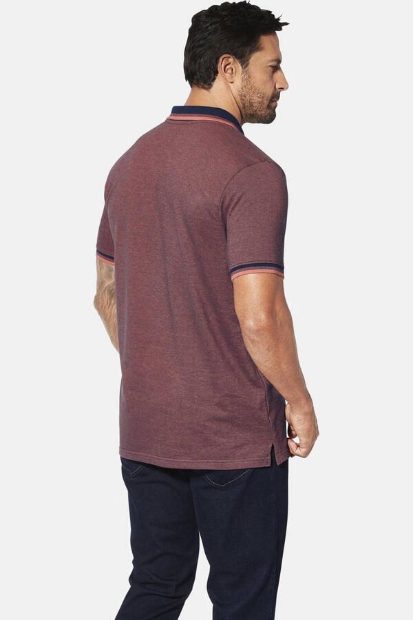 Jan Vanderstorm polo HERFINN Plus Size donkerrood - Foto 2