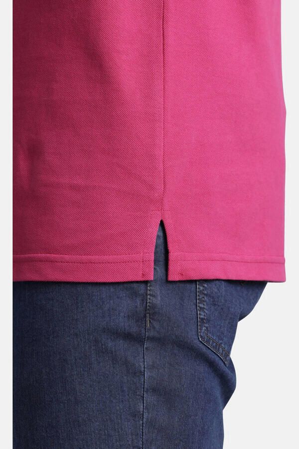 Jan Vanderstorm polo LAVRANS Plus Size met contrastbies roze - Foto 2