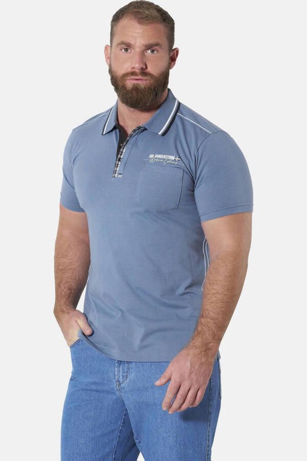 Jan Vanderstorm polo Plus Size blauw