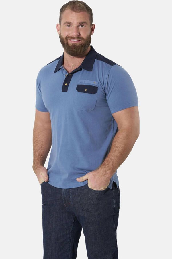 Jan Vanderstorm polo Plus Size blauw