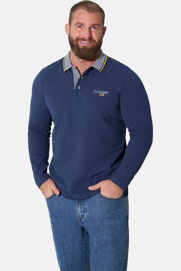 Jan Vanderstorm polo Plus Size donkerblauw - Foto 3